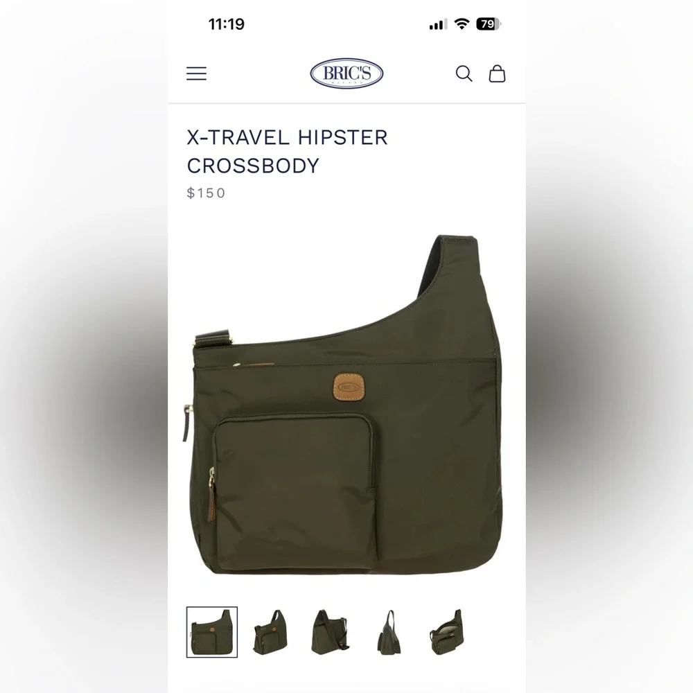 Bric's Olive Shoulder Bag (b0075) - Picture 15 of 15
